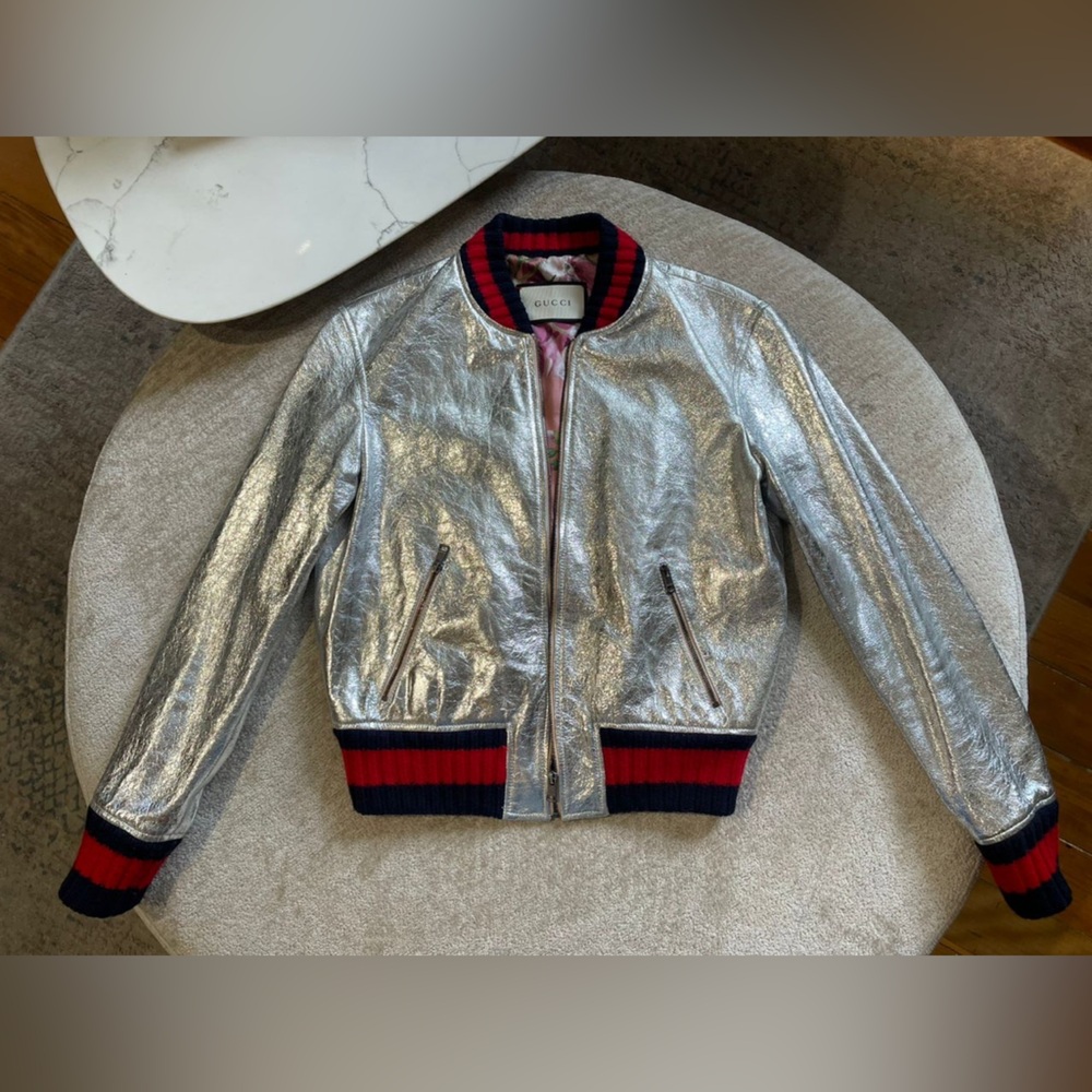 Gucci Bomber Crackle Jacket